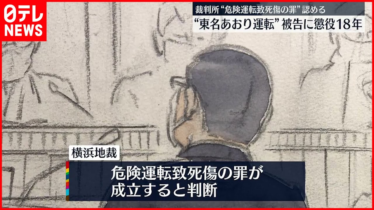 【“東名あおり”やり直し裁判】危険運転致死傷罪の成立認める 懲役18年の判決