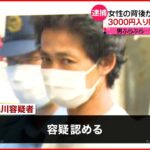 【男逮捕】女性を背後から傘で殴り財布奪って逃走か