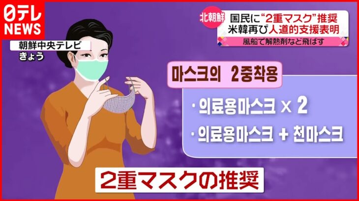 【北朝鮮】国営テレビで連日“新型コロナ”放送　2重マスクを推奨