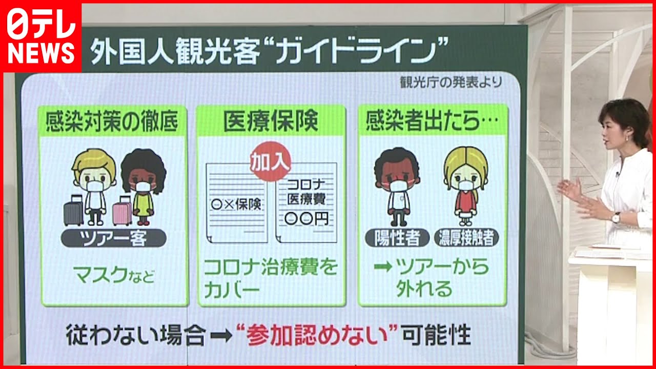 【外国人観光客】“マスク着用のお願い”ガイドライン発表 旅行業者は…