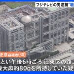 職務質問され大麻所持が発覚 フジテレビ社員を逮捕｜TBS NEWS DIG