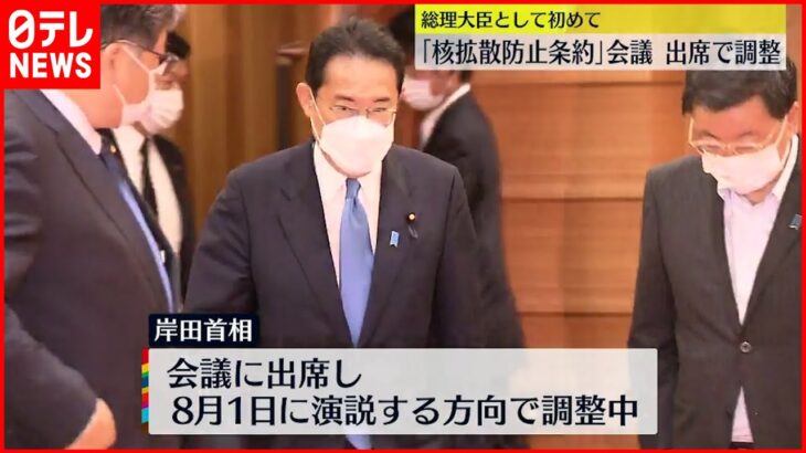 【岸田首相】核拡散防止条約・再検討会議 「出席」検討