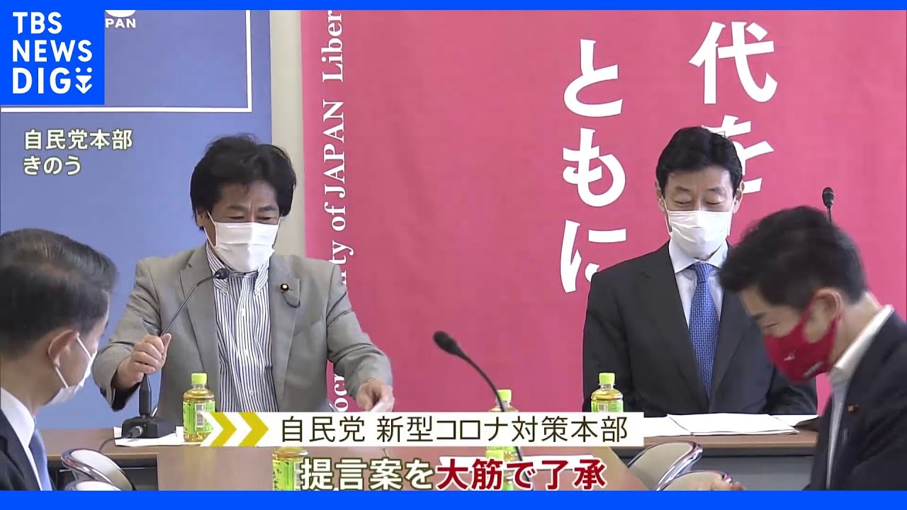 「個人・事業者への罰則強化」盛り込む…自民党コロナ対策 提言案|TBS NEWS DIG