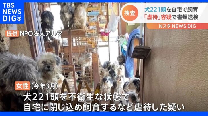 「正直、こんなに増えてしまうとは」千葉・八街市で犬221頭を虐待か　飼い主の63歳女を書類送検｜TBS NEWS DIG