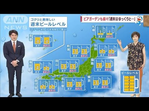 【全国の天気】梅雨の晴れ間18日まで・・・熱中症にも注意(2022年6月17日)