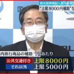 【新たな支援策】1泊あたり“上限8000円補助”など 7月前半から