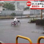 【歩道冠水も…】埼玉県の各地で突然の“豪雨” 関東はあす朝にかけ注意を