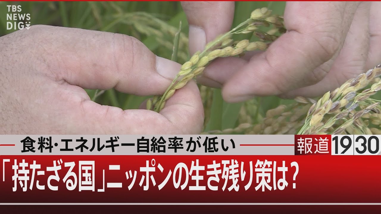 食料・エネルギー自給率が低い 「持たざる国」ニッポンの生き残り策は?【6月22日(水)#報道1930】
