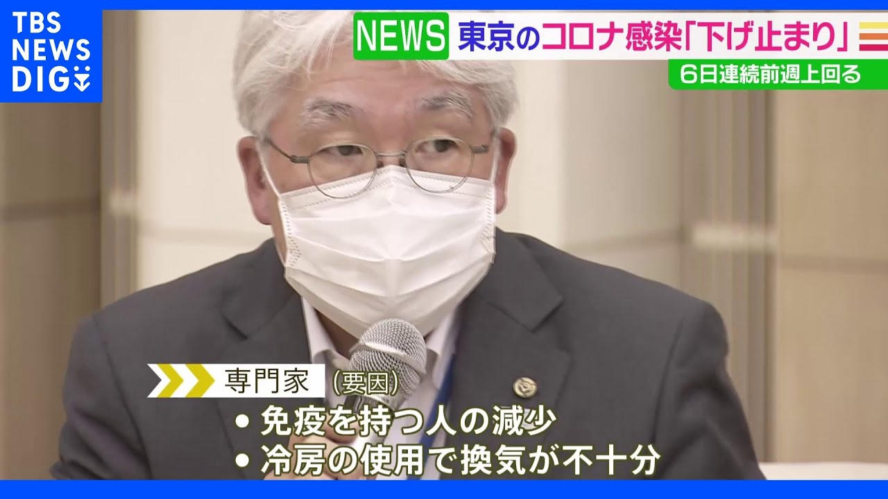 新型コロナ　専門家「東京の感染者数は下げ止まった」｜TBS&nbsp;NEWS&nbsp;DIG