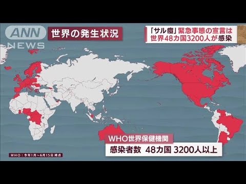 【感染拡大】“サル痘”緊急事態宣言は？　日本には「治療薬なし」(2022年6月24日)