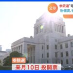 参議院選挙が公示 18日間の選挙戦がスタート｜TBS NEWS DIG
