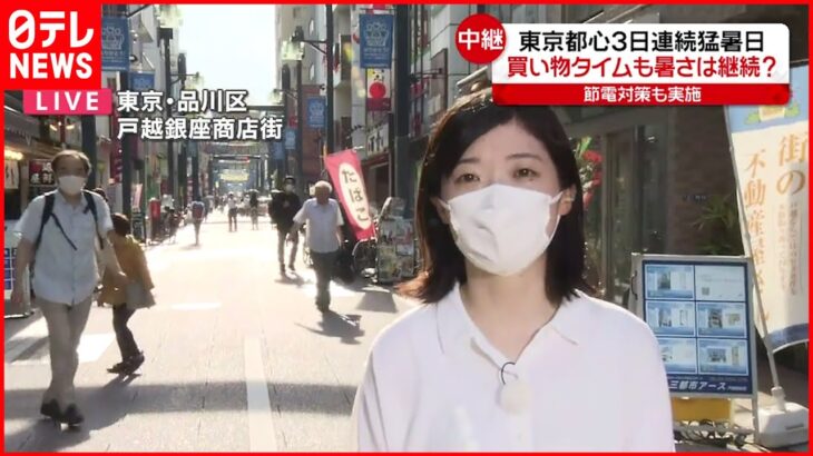 【中継】戸越銀座商店街 各店で節電も…暑さ対策との両立「難しい」との声