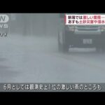 新潟で激しい雷雨…停電も　あすも土砂災害警戒を(2022年6月27日)