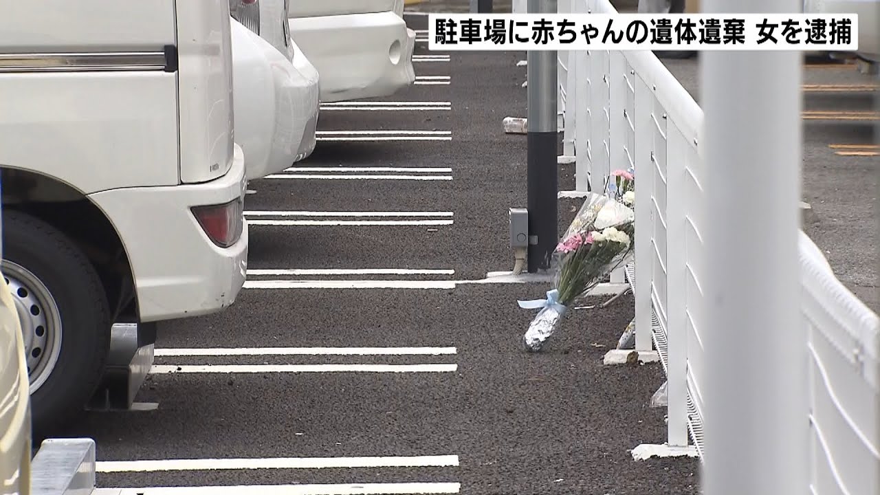 「赤ちゃん産み袋に詰めホテル転々としていた」駐車場に乳児を遺棄　２８歳の女を逮捕（2022年6月29日）