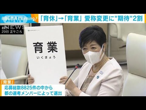 「育休」から「育業」へ　愛称変更に“期待する”が2割(2022年6月30日)