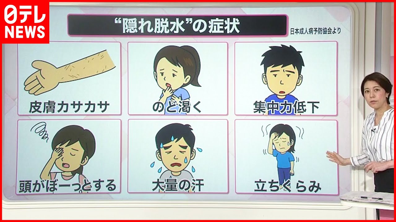 【解説】熱中症引き起こす“隠れ脱水”に要注意… 4つのチェック方法とは？