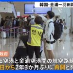羽田・金浦路線2年3か月ぶりに運航再開へ 29日から 韓国政府発表｜TBS NEWS DIG