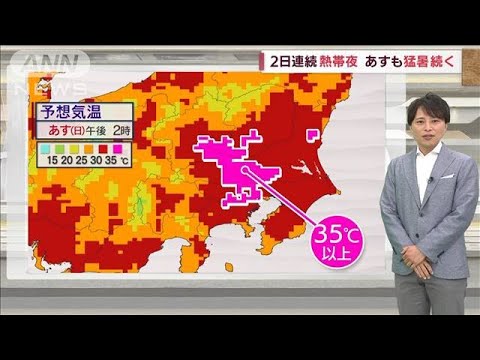 真夏の暑さ“梅雨明け”間近か　26日も猛暑続く　関東北部などで雷雨　川の増水に注意(2022年6月25日)