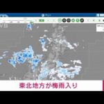【速報】東北の梅雨入りを発表　南部は平年より3日遅く　北部は平年並み　気象庁(2022年6月15日)