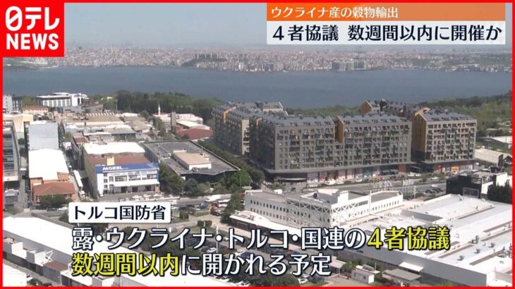 【ウクライナ産の穀物輸出】数週間以内に4者協議を開催予定 トルコ国防省