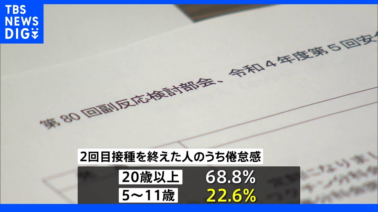 コロナワクチンの副反応5～11歳は少ない傾向に&nbsp;厚労省研究班調査｜TBS&nbsp;NEWS&nbsp;DIG