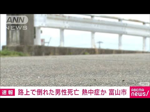 【速報】富山市で52歳男性が路上で倒れ死亡　熱中症か(2022年6月24日)