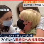 【アメリカ】生後6か月以上の乳幼児への接種始まる 新型コロナ