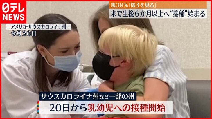 【アメリカ】生後6か月以上の乳幼児への接種始まる 新型コロナ
