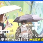 朝から気温上昇　関東で猛暑日　60地点で真夏日に｜TBS NEWS DIG