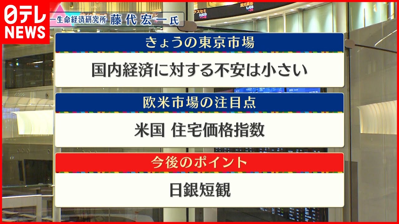 【6月28日の株式市場】株価見通しは？藤代宏一氏が解説