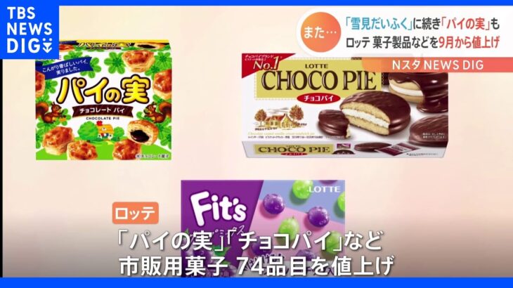 ロッテ「パイの実」や「チョコパイ」9月から順次値上げ｜TBS NEWS DIG