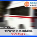 東京消防庁の救急車の出動率が95％超 熱中症の搬送事案が増加か｜TBS NEWS DIG
