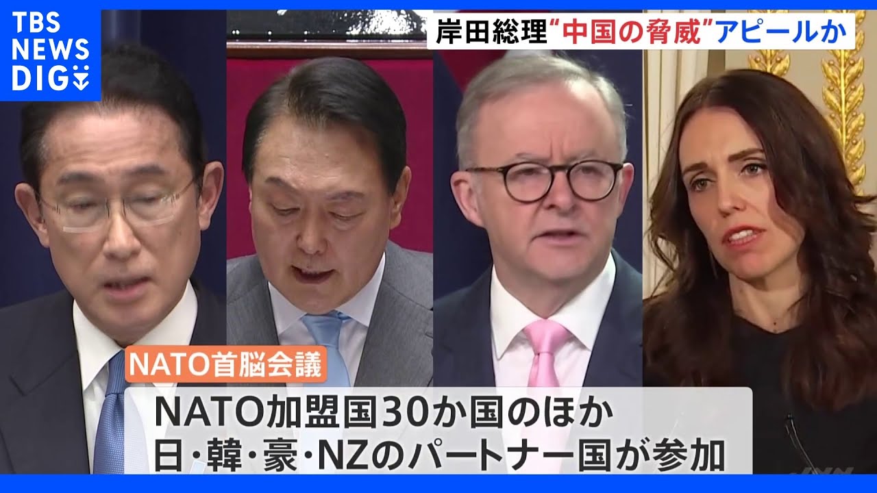 きょうからNATO首脳会議　日本の総理として初出席、岸田総理の狙いとは？　官邸キャップ報告｜TBS&nbsp;NEWS&nbsp;DIG