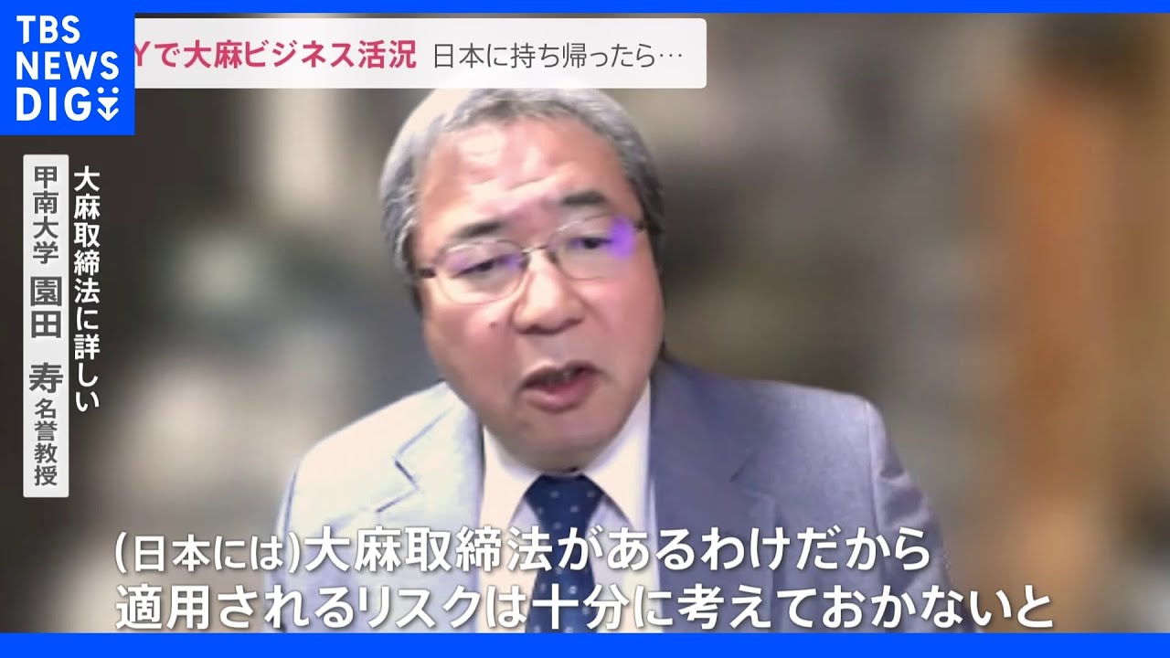 『大麻合法化の国が増え取り締まりが難しい』NYでは大麻ビジネスに熱視線が注がれる一方、日本では懸念の声も。｜TBS&nbsp;NEWS&nbsp;DIG