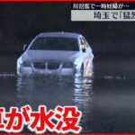 【“数年に一度”の大雨】鳩山町で「観測史上1位」 高速道路の冠水も 埼玉県