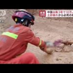 土砂崩れから必死の救出劇　台風で10万人被災　中国(2022年7月6日)