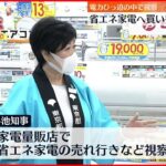 【小池都知事】“省エネ家電”の売れ行きは 家電量販店を視察