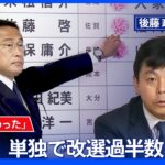 自民党が単独で改選過半数を獲得 野党同士の戦いや新しい勢力も【後藤部長のリアルポリティクス】｜TBS NEWS DIG