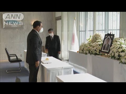 タイのプラユット首相や政府関係者ら　日本大使館を訪れ哀悼の意(2022年7月12日)