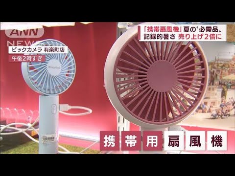 落下の衝撃で発火や破裂も？猛暑の必需品「携帯扇風機」(2022年7月13日)