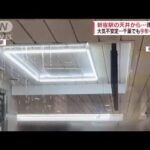 「びっくり」新宿駅で雨漏り…関東局地的強い雨で大混乱(2022年7月14日)