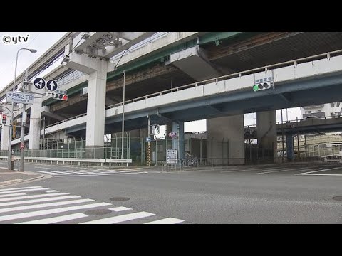 自転車で高架道を走行していた男性が転落死　大型貨物車に追い抜かれる際に接触か　大阪