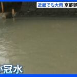 「ひどい。仕事にならない」京都御所そばの道路が冠水…近畿地方でも一部地域で猛烈な雨｜TBS NEWS DIG