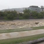 【川の増水や道路の一部冠水も】京都や滋賀で１９日朝から断続的に激しい雨