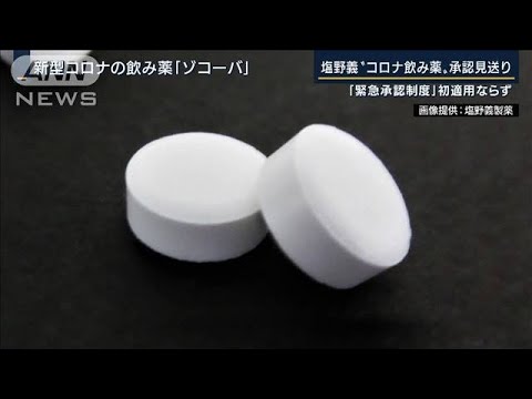 「有効性が推定されるとは判断できない」塩野義“コロナ飲み薬”継続審議(2022年7月20日)