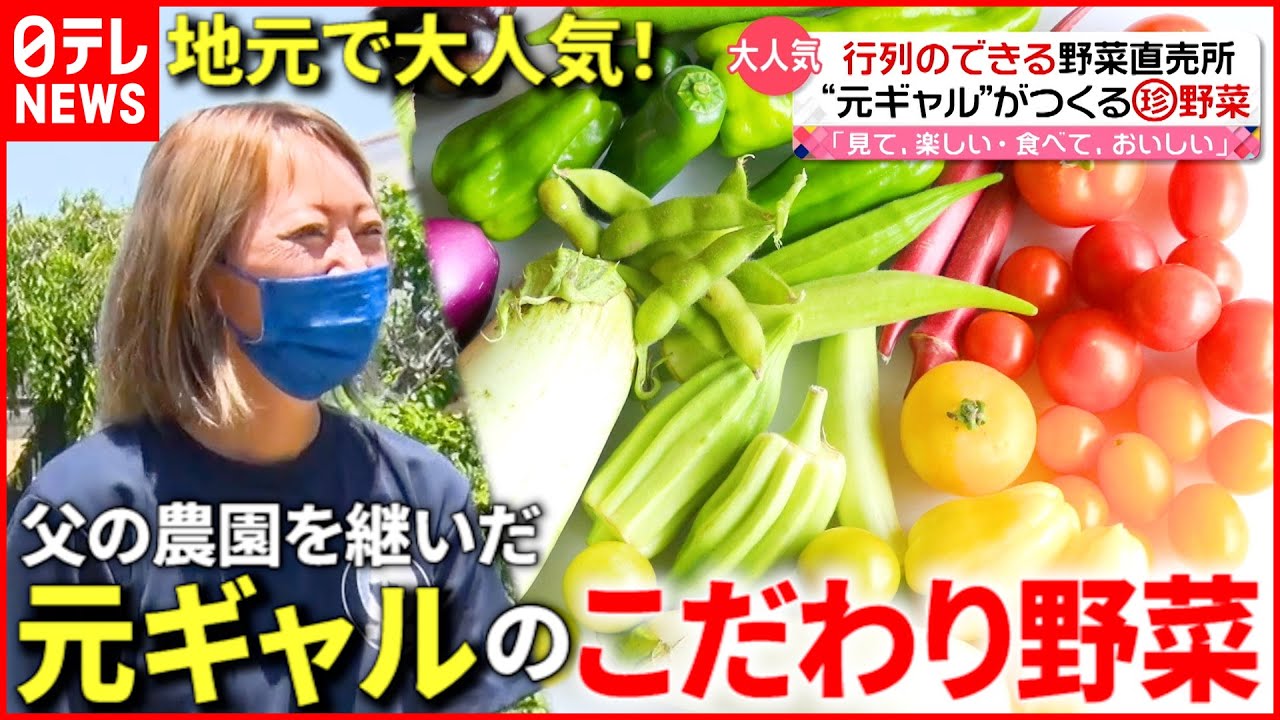 【行列のできる野菜直売所】子どもにも大人気⁉︎ “元ギャル”ママが作る”こだわり野菜 『news every.』16時特集