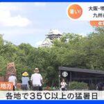 「汗が止まらない」堺市37.7℃　唐津37.3℃　各地で猛暑｜TBS NEWS DIG