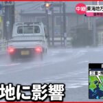 【台風4号】東海地方 今後も激しい雨に警戒を JR紀勢線で一部終日見合わせも