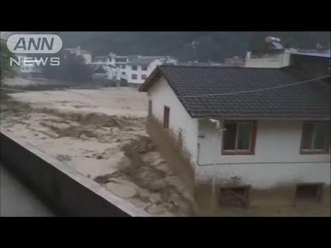 中国・四川省で土石流　6人死亡12人不明　13の村や町に大雨被害(2022年7月17日)