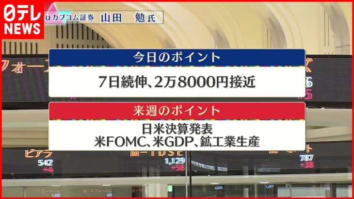 【7月22日の株式市場】株価見通しは？山田勉氏が解説